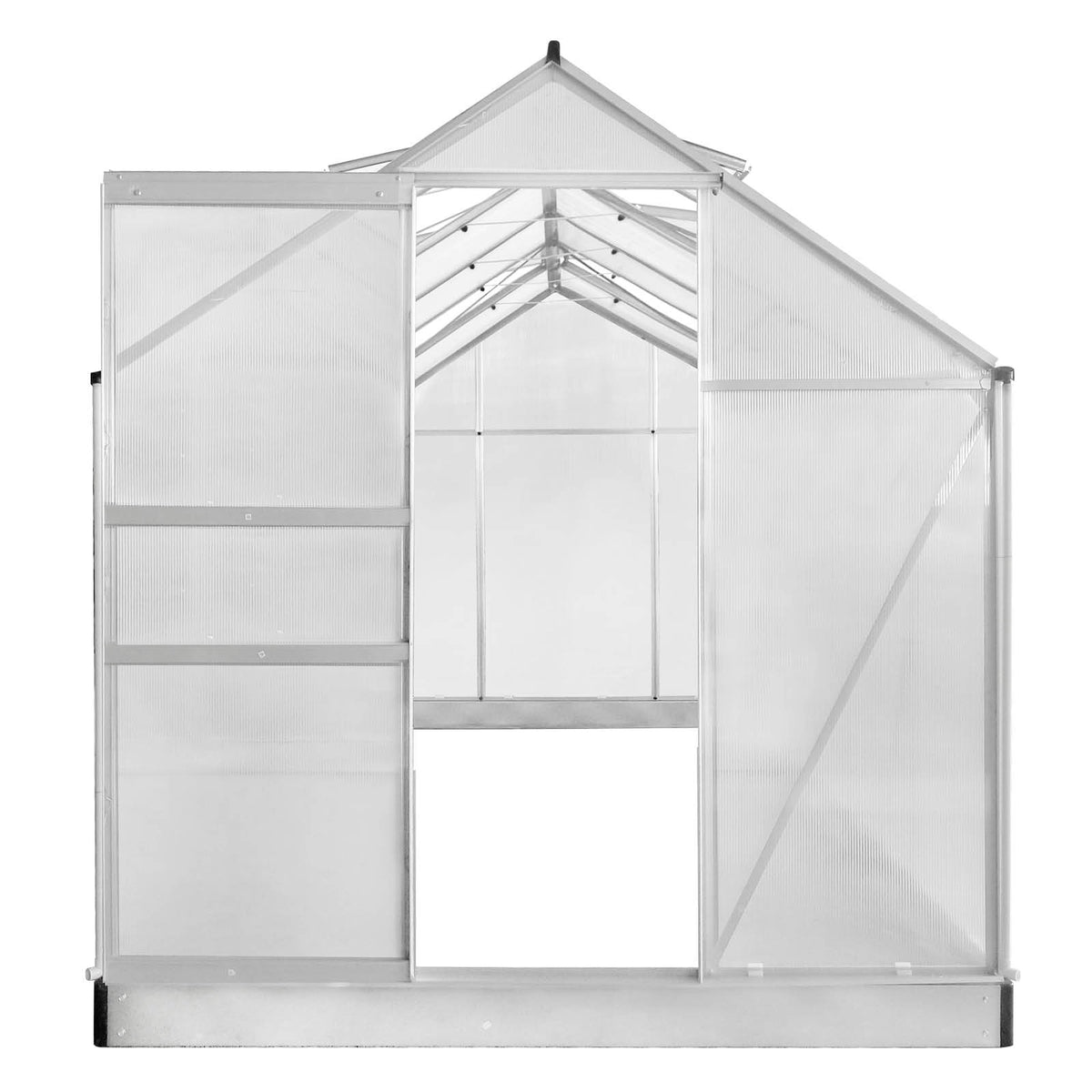 Aluminium-Gewächshaus 380x190x195