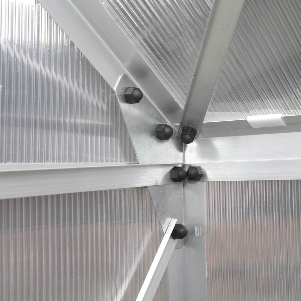 Aluminium-Gewächshaus 380x190x195