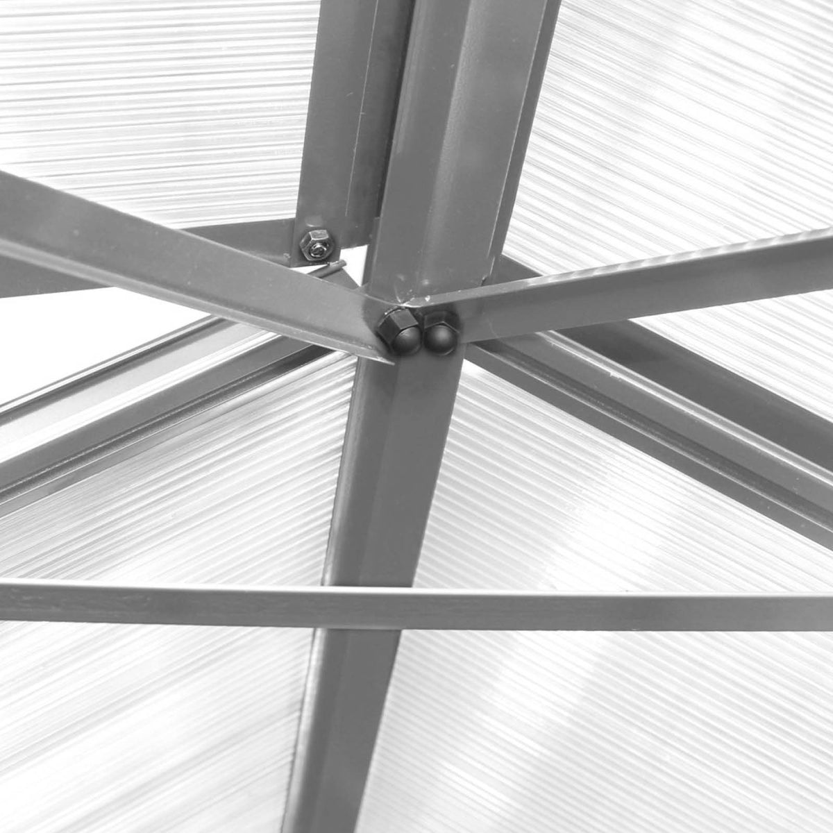 Aluminium-Gewächshaus 380x190x195