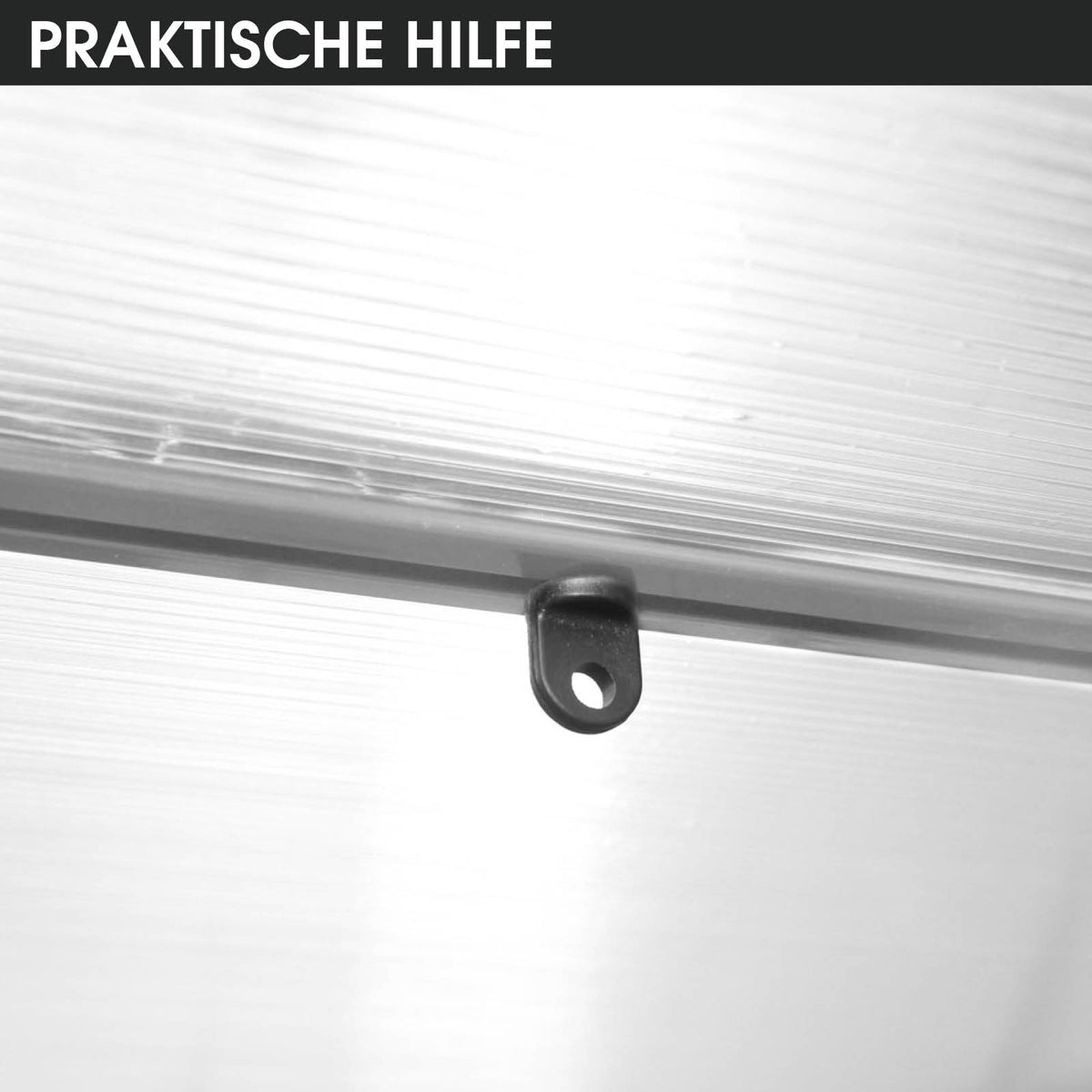 Aluminium-Gewächshaus 380x250x205