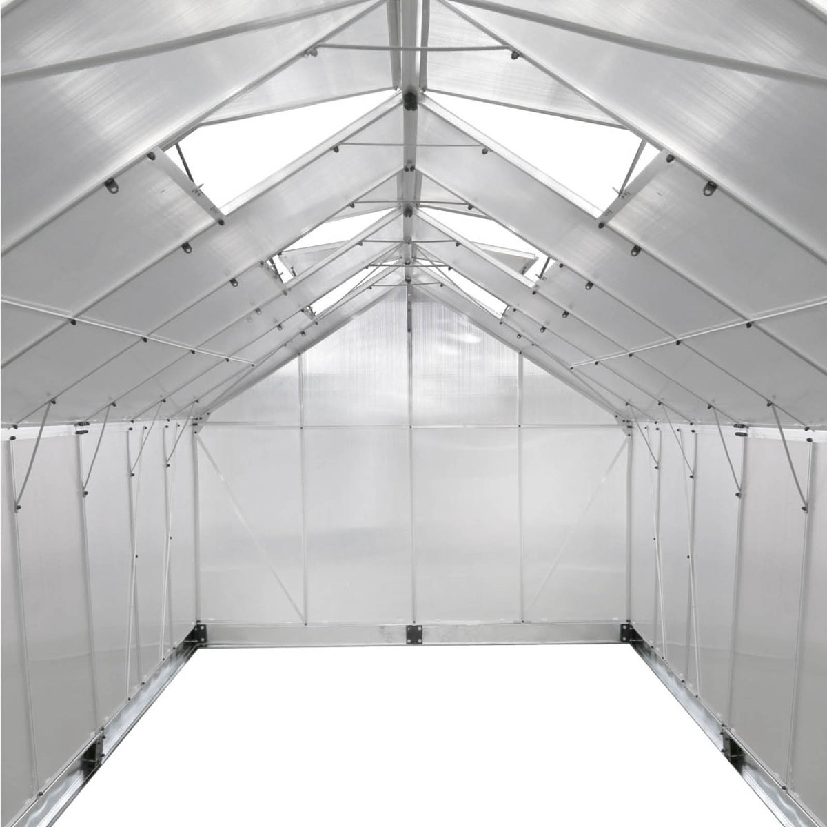 Aluminium-Gewächshaus 490x250x205