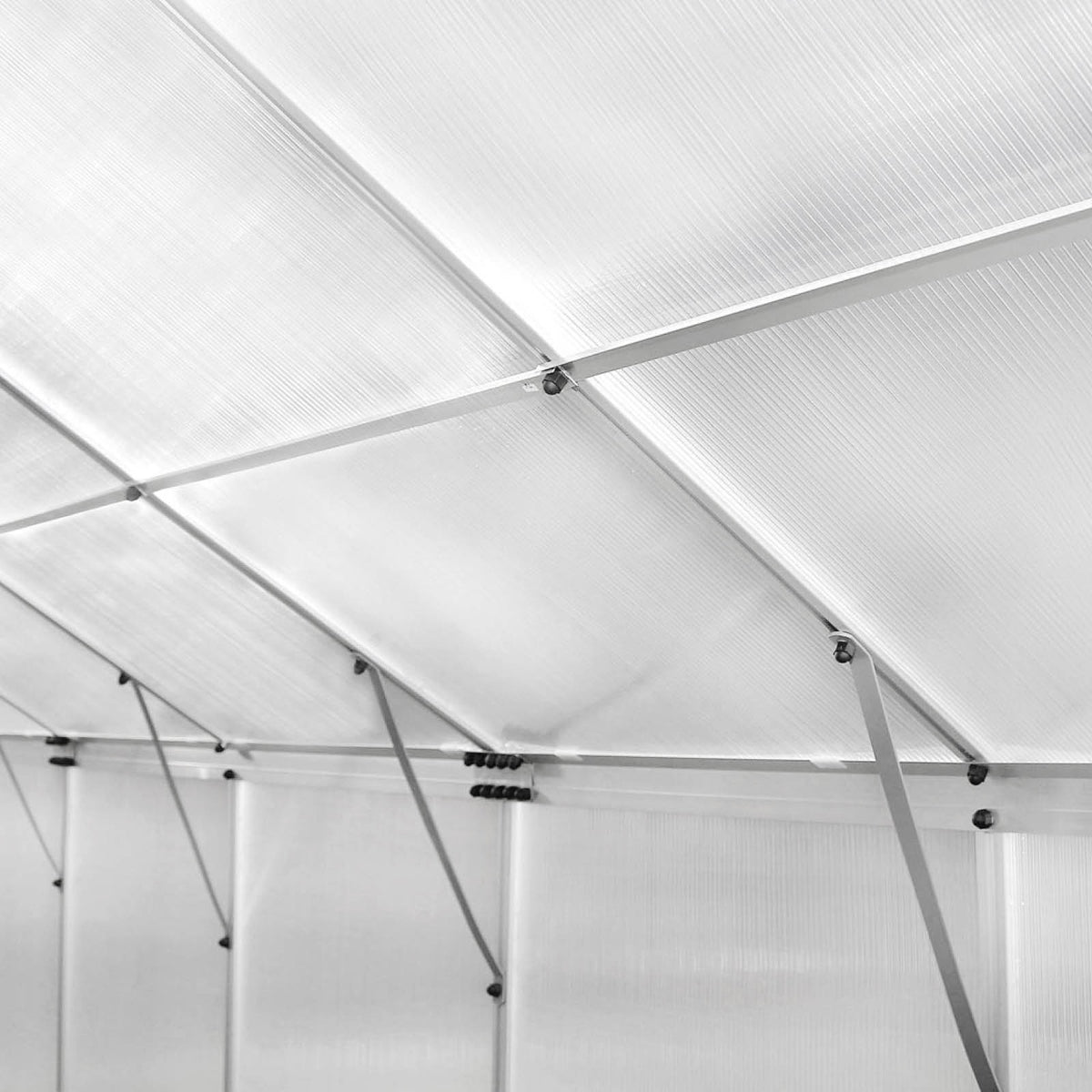 BRAST Aluminium-Gewächshaus 380x250x235