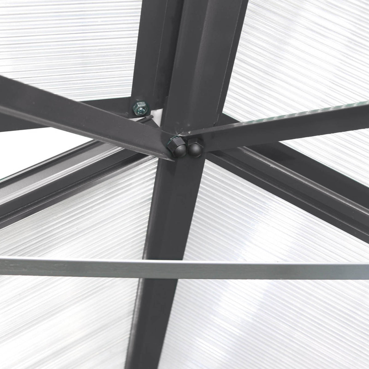 BRAST Aluminium-Gewächshaus 310x250x205 Anthrazit