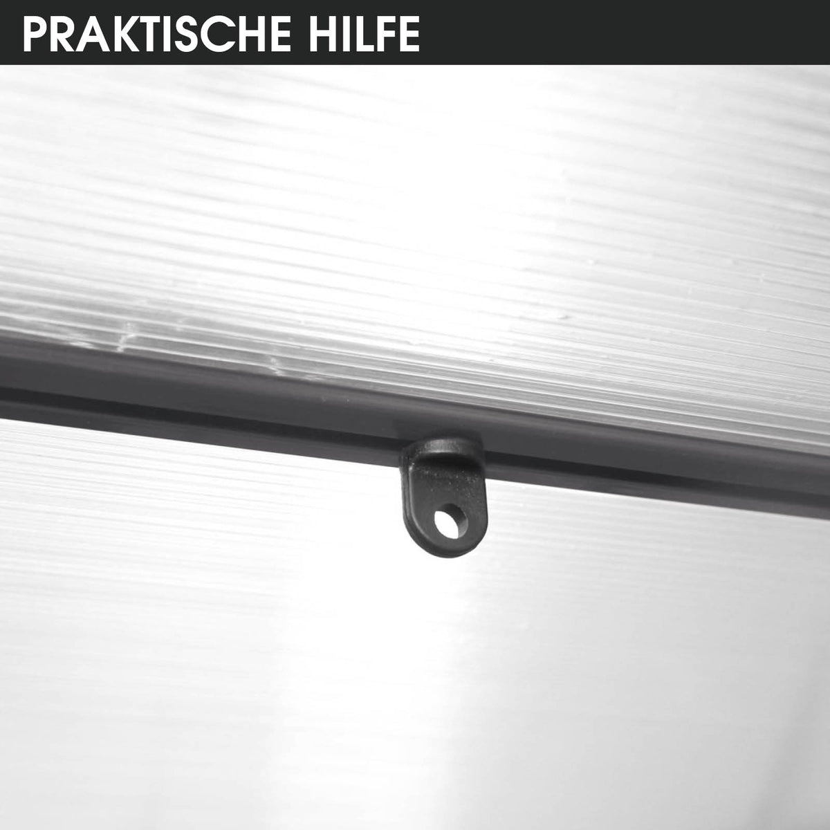 BRAST Aluminium-Gewächshaus 380x250x205 Anthrazit