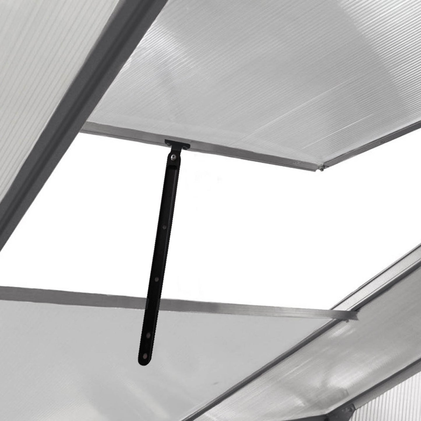 BRAST Aluminium-Gewächshaus 380x250x235 Anthrazit
