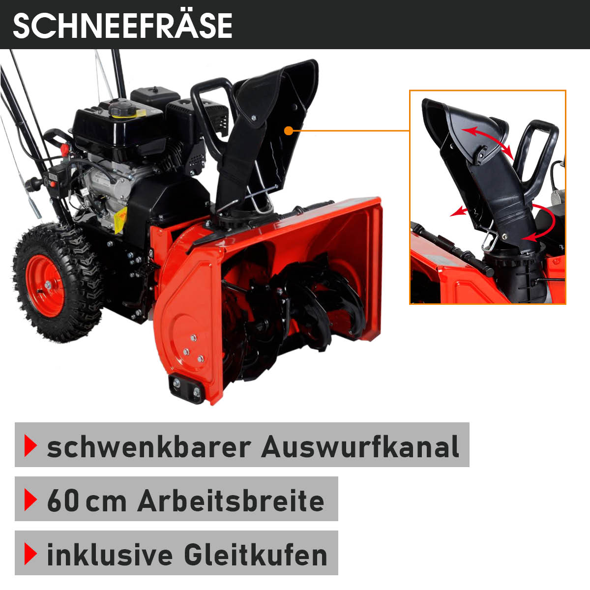 BRAST Benzin Kehrmaschine 4in1 4100 ESTART