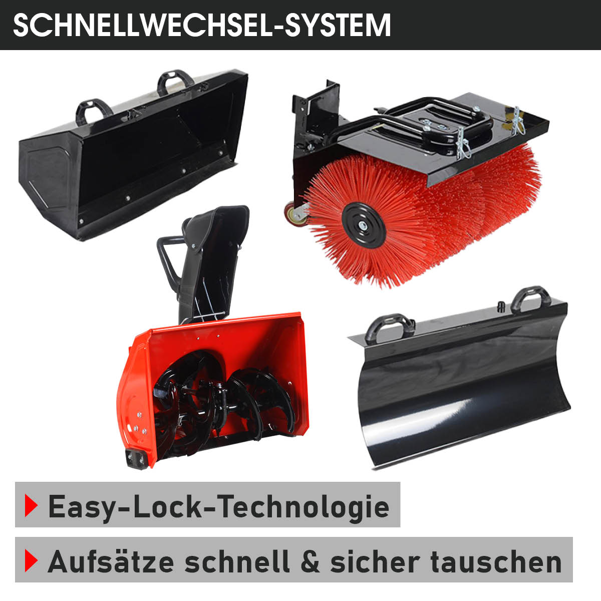 BRAST Benzin Kehrmaschine 4in1 4100 ESTART