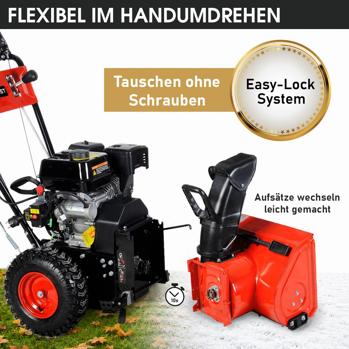 BRAST Benzin Kehrmaschine 4in1 4100 ESTART
