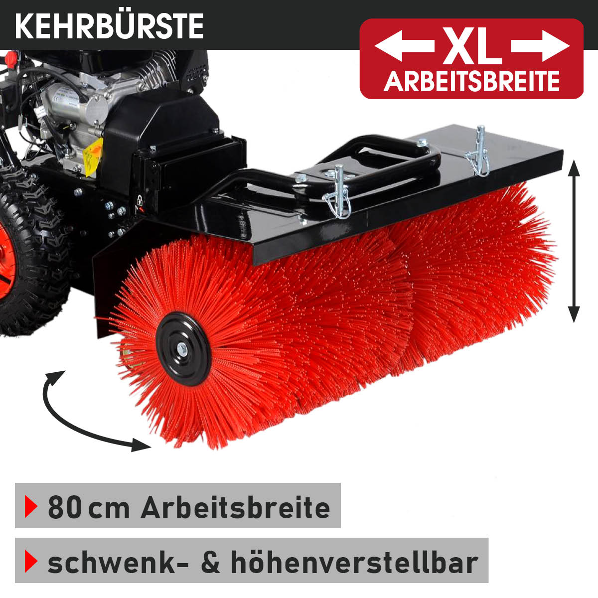 BRAST Benzin Kehrmaschine 2in1 2100