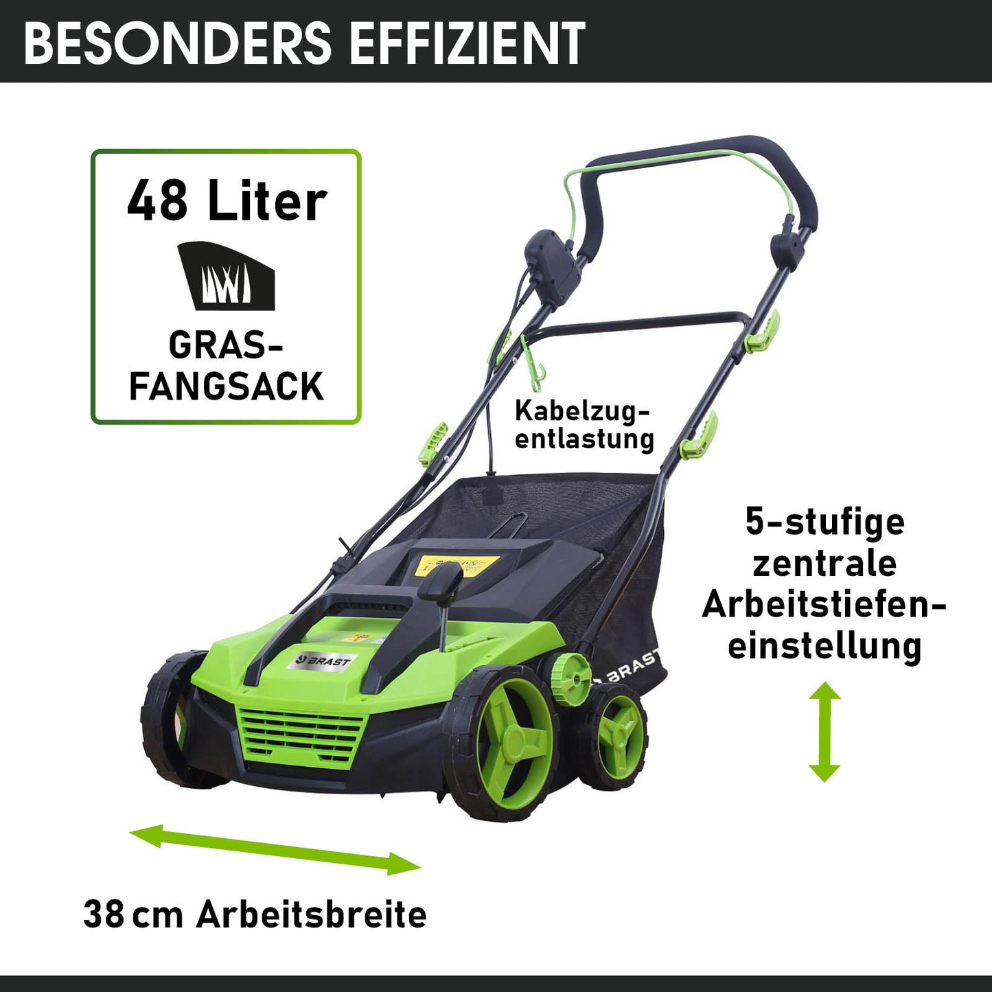BRAST Elektro Vertikutierer 3800