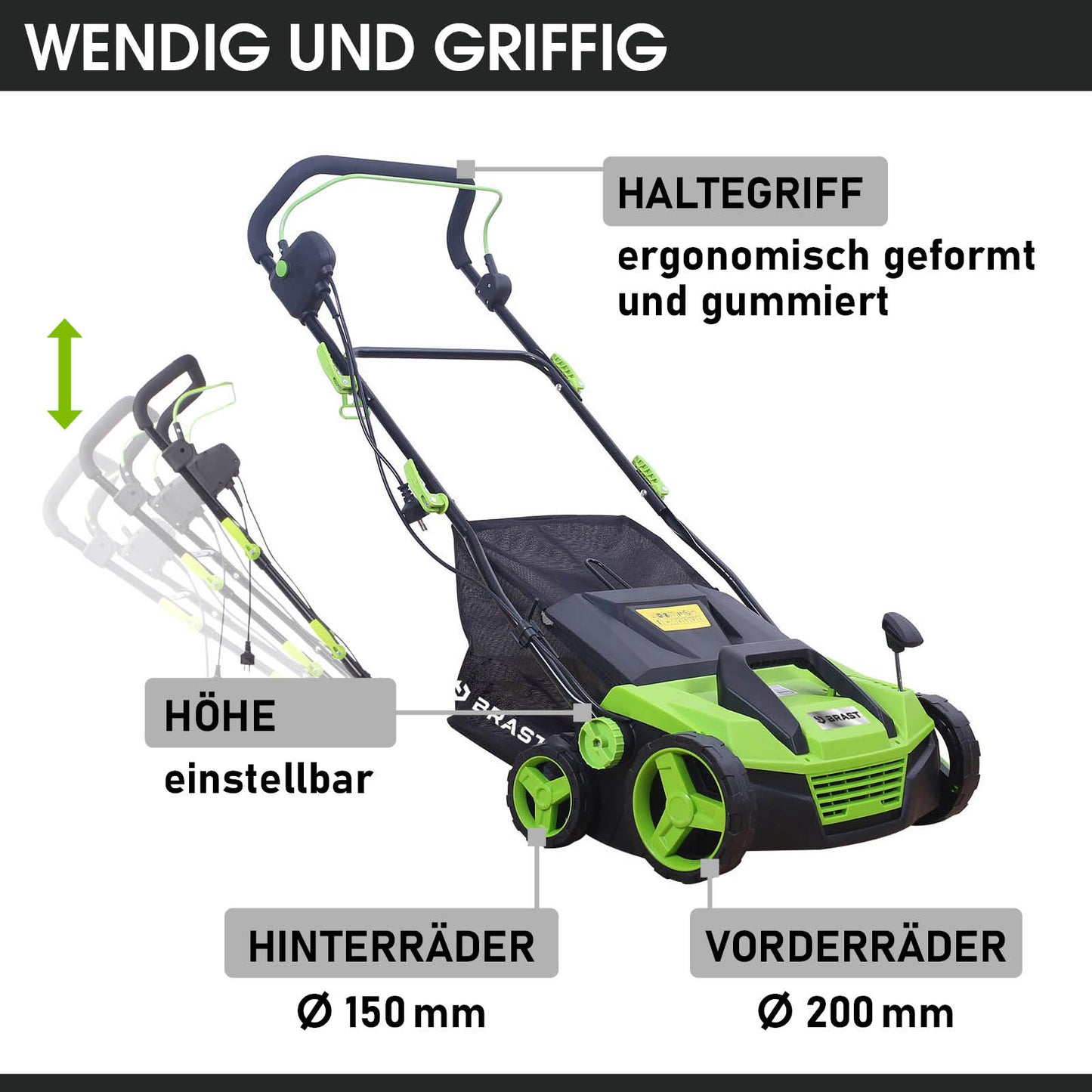 BRAST Elektro Vertikutierer 3800