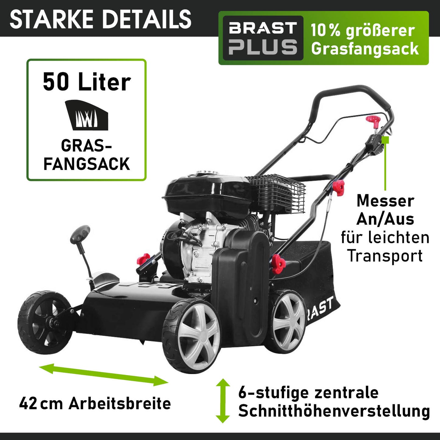 BRAST Benzin Vertikutierer 42212