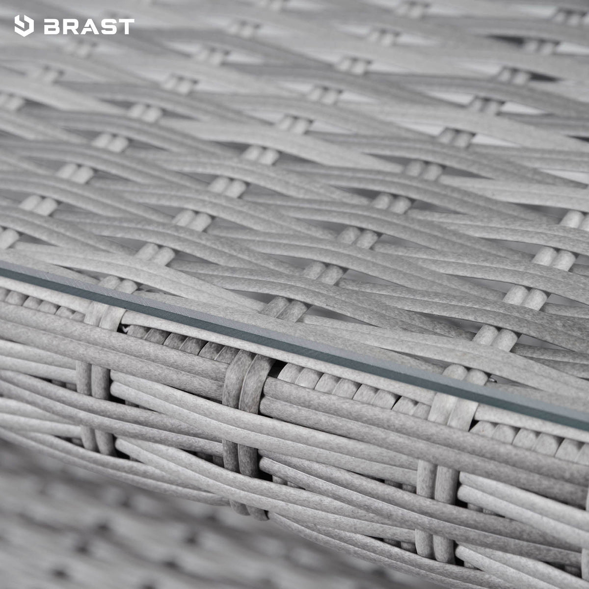 Polyrattan Sofa Essgruppe ECO grau/anthrazit