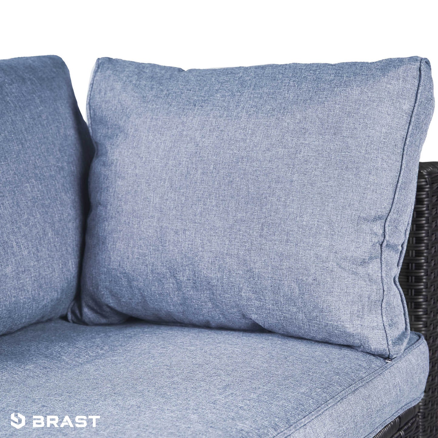 Polyrattan Sofa Essgruppe ECO schwarz/grau