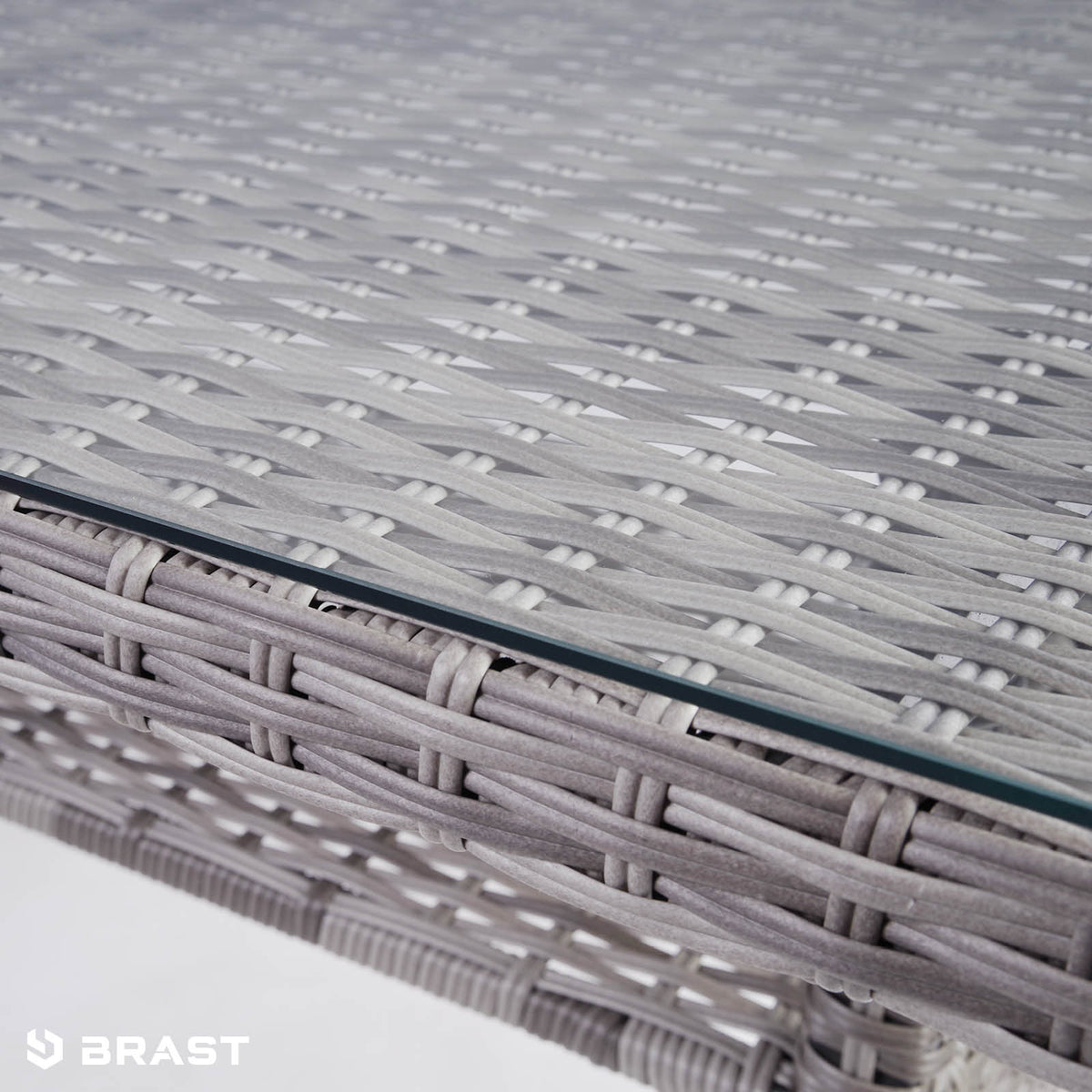 Polyrattan Sofa Essgruppe DELIGHT grau/anthrazit