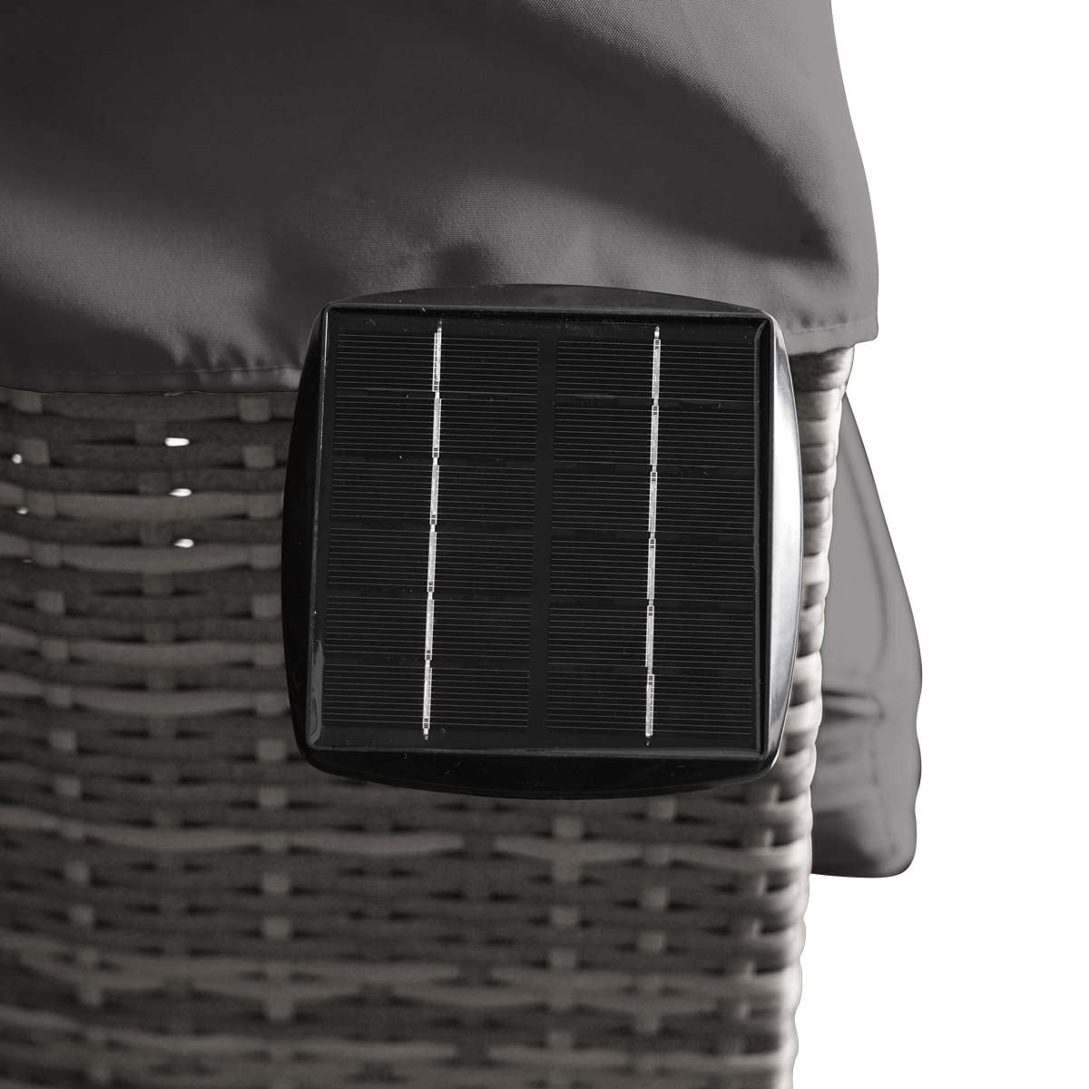 Sonneninsel mit LED inkl. Abdeckung grau/anthrazit