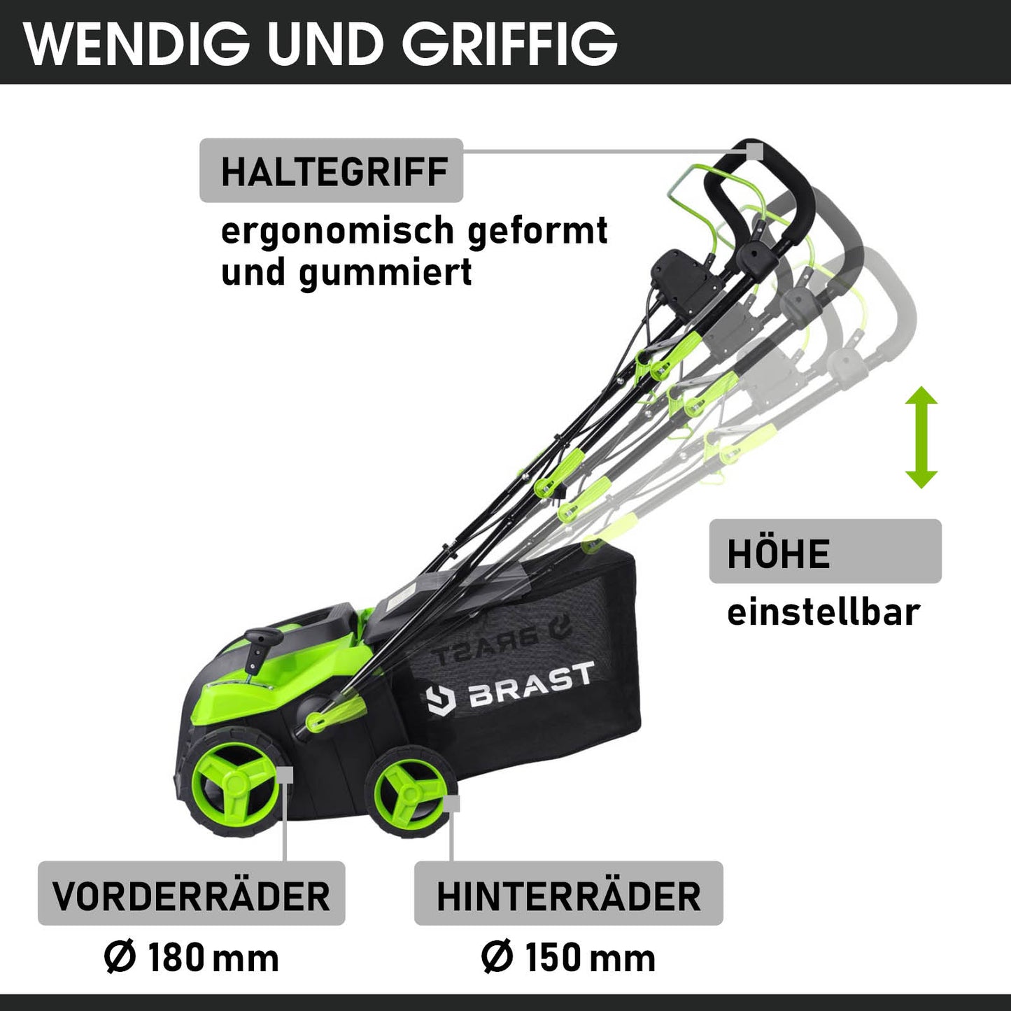 BRAST Elektro 2in1 Vertikutierer 4000