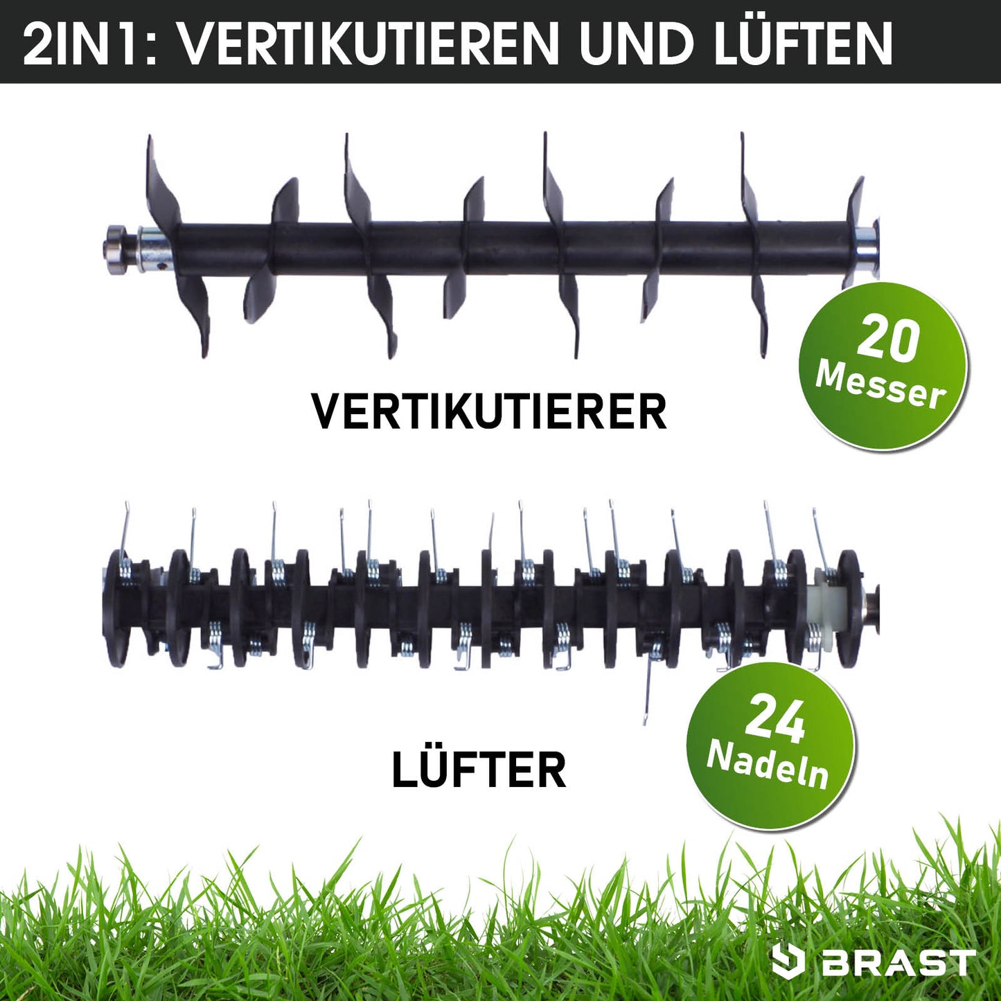 BRAST Elektro 2in1 Vertikutierer 4000