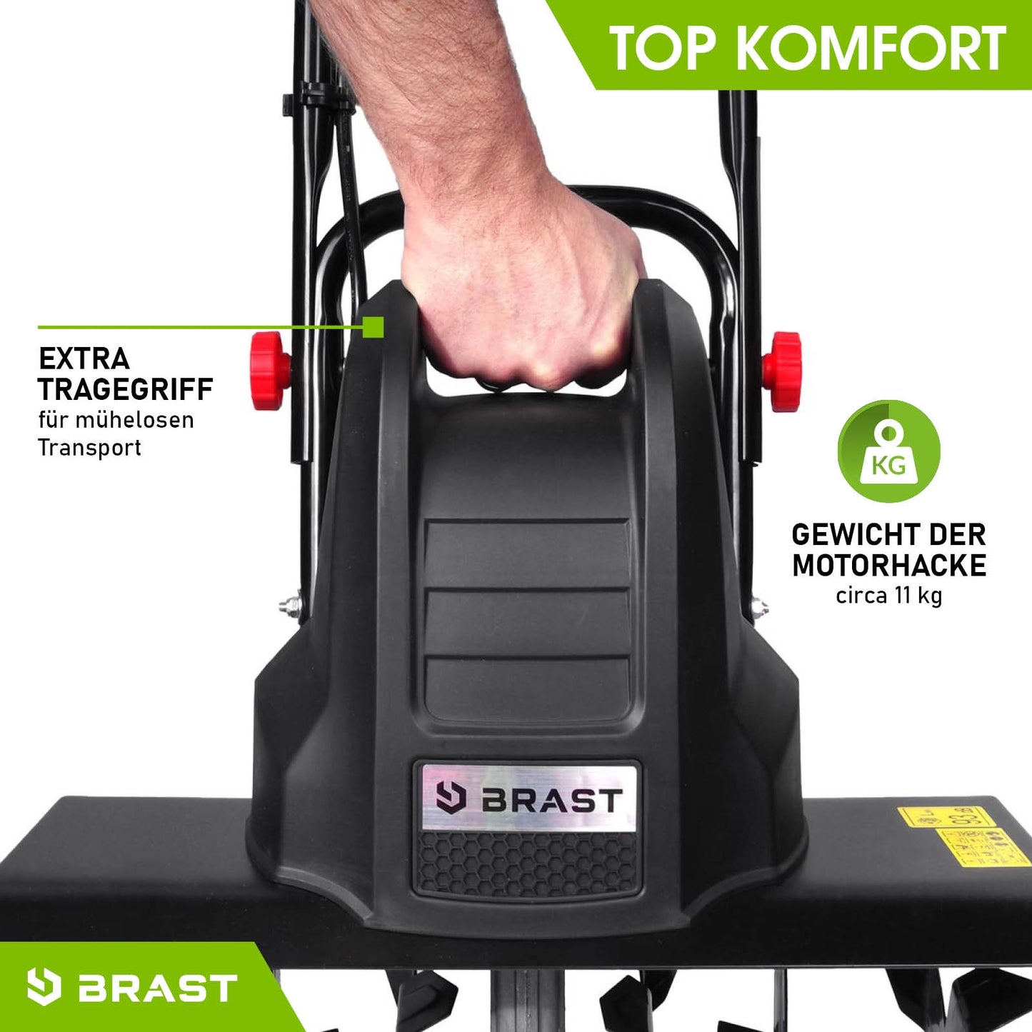 BRAST Elektro Motorhacke 1500L