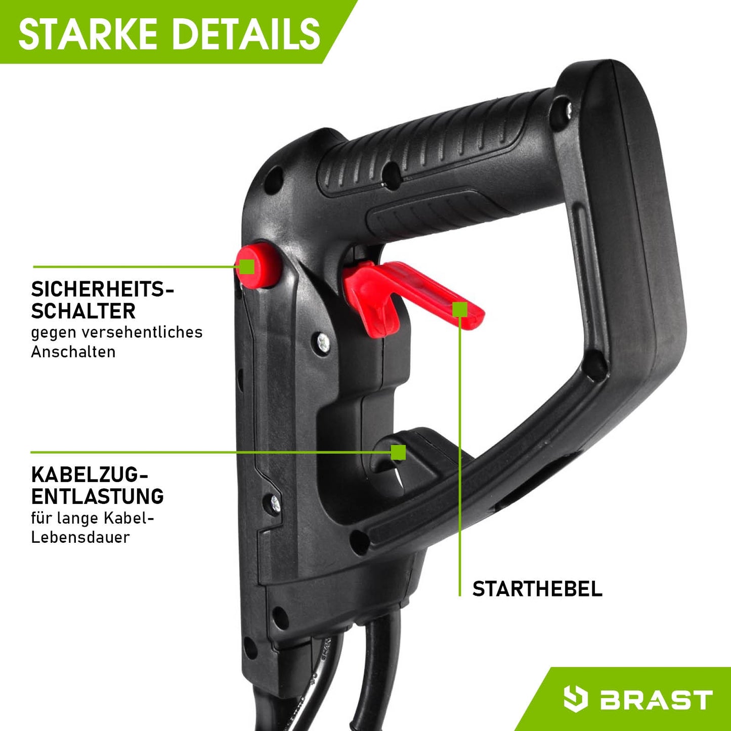 BRAST Elektro Motorhacke 1500L