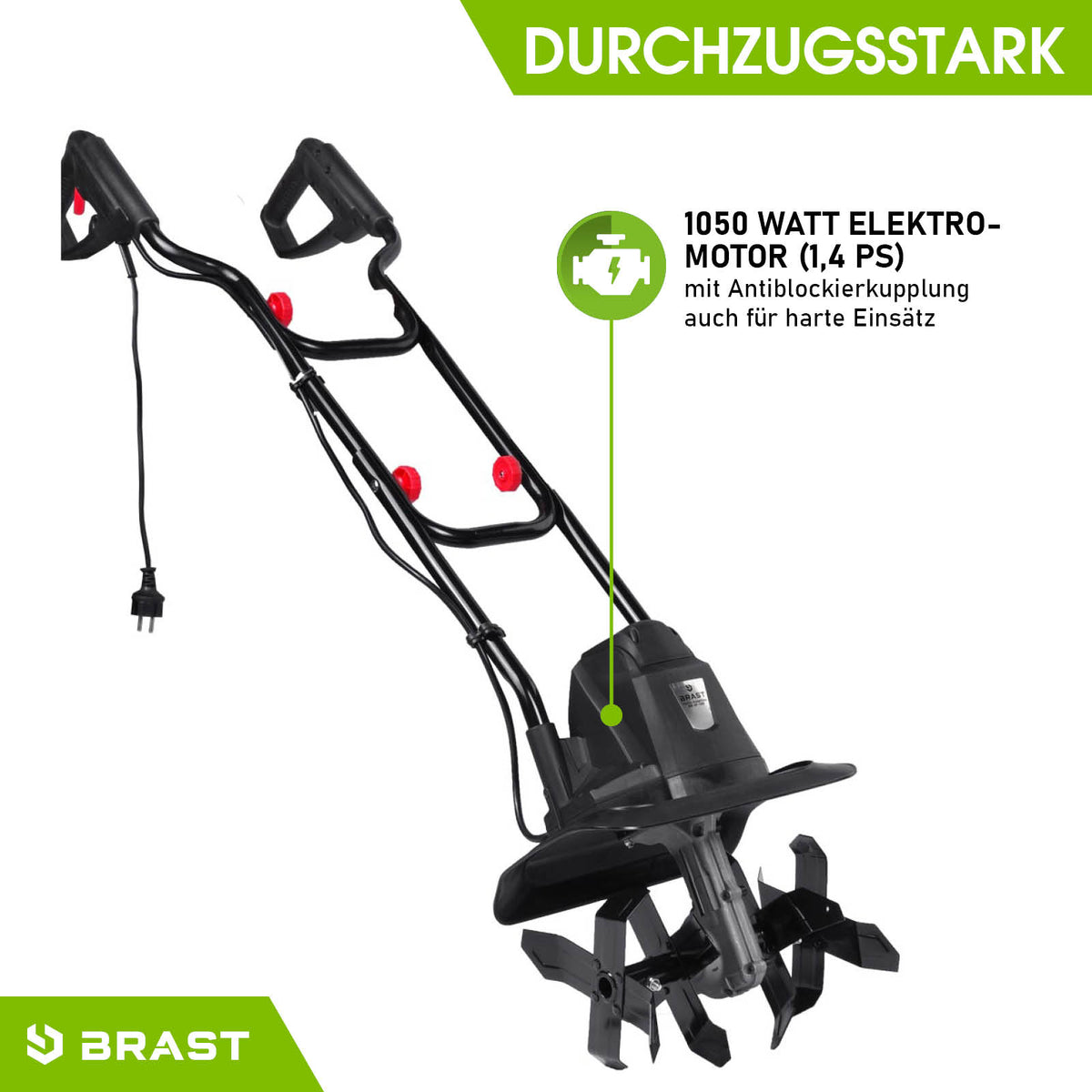 BRAST Elektro Motorhacke 1050