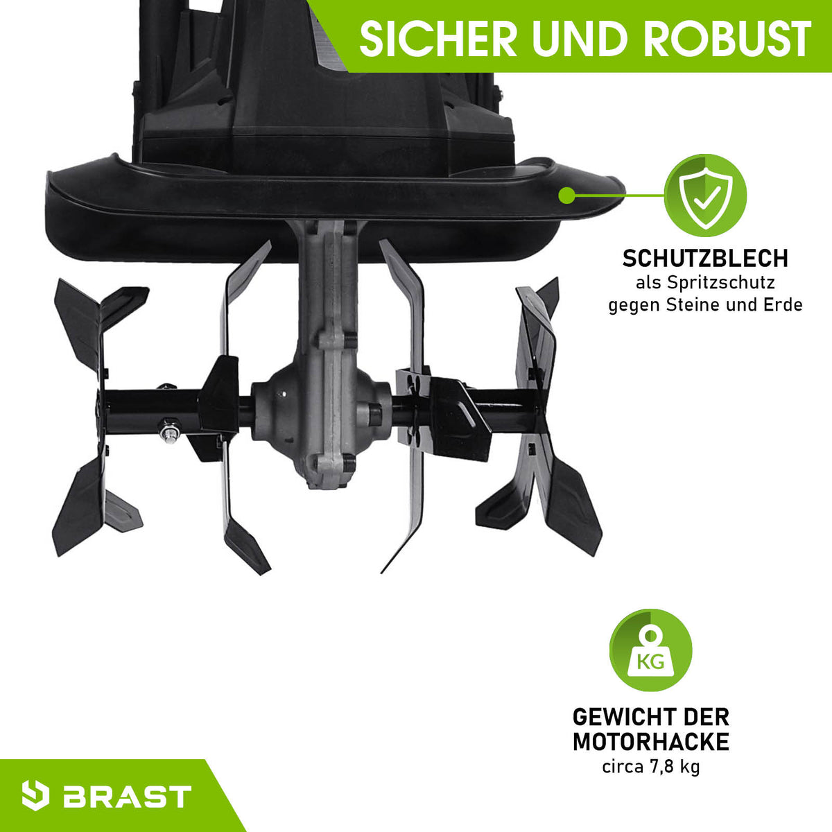 BRAST Elektro Motorhacke 1050
