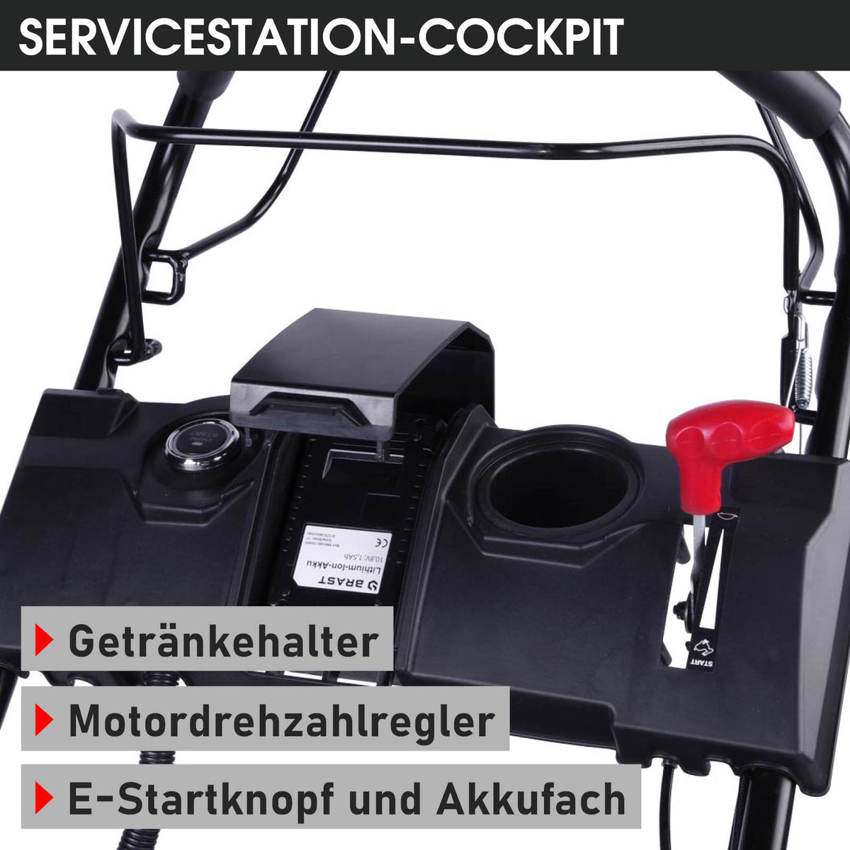 BRAST Benzin Rasenmäher 16145 ESTART