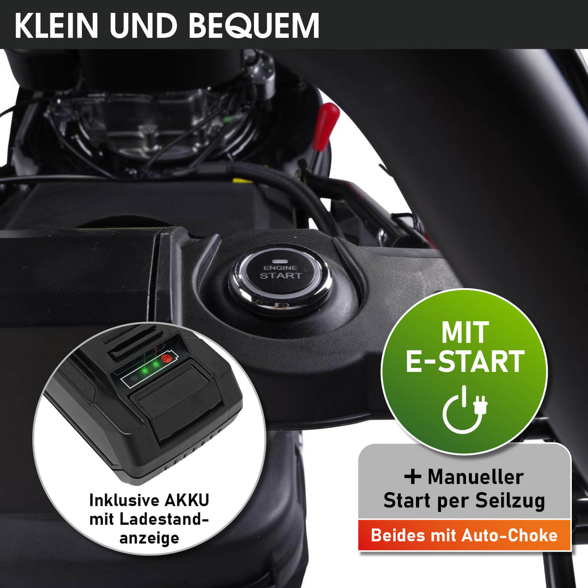 BRAST Benzin Rasenmäher 16145 ESTART