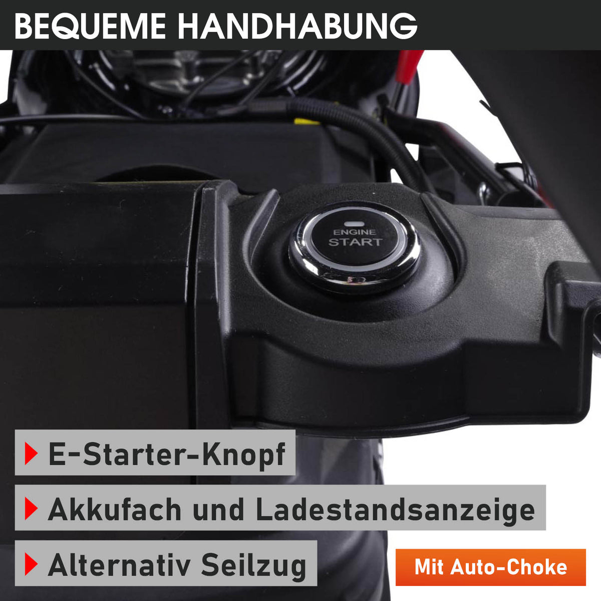 BRAST Benzin Rasenmäher 16145 ESTART