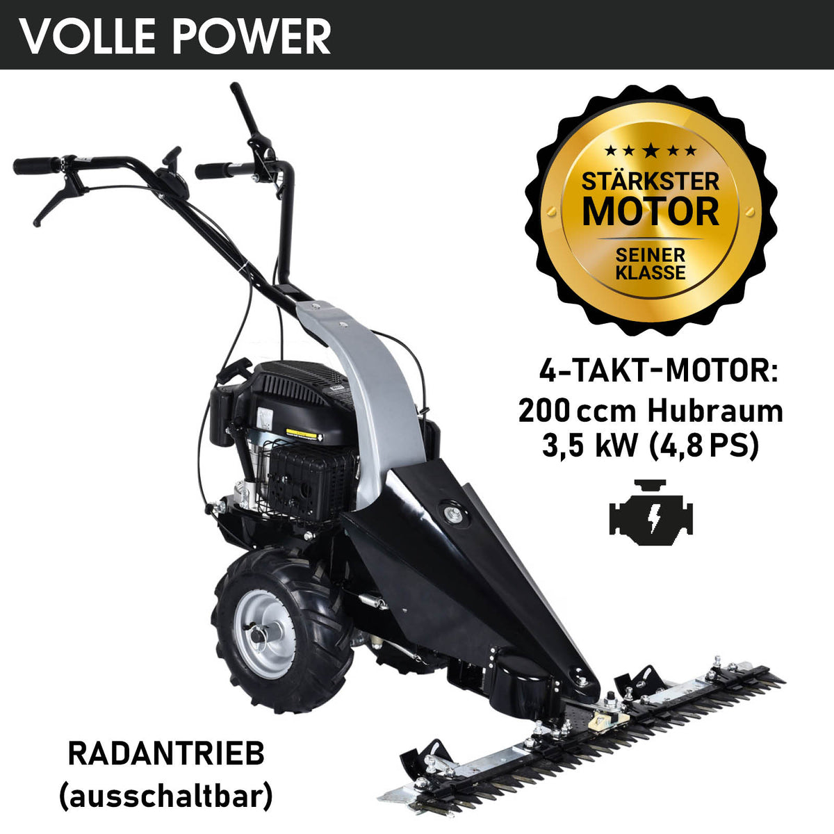 BRAST Benzin Balkenmäher 38200