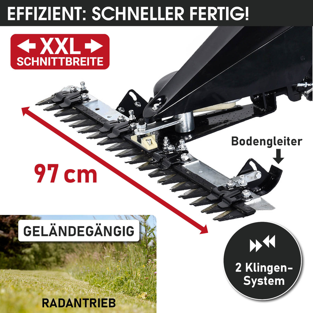 BRAST Benzin Balkenmäher 38200