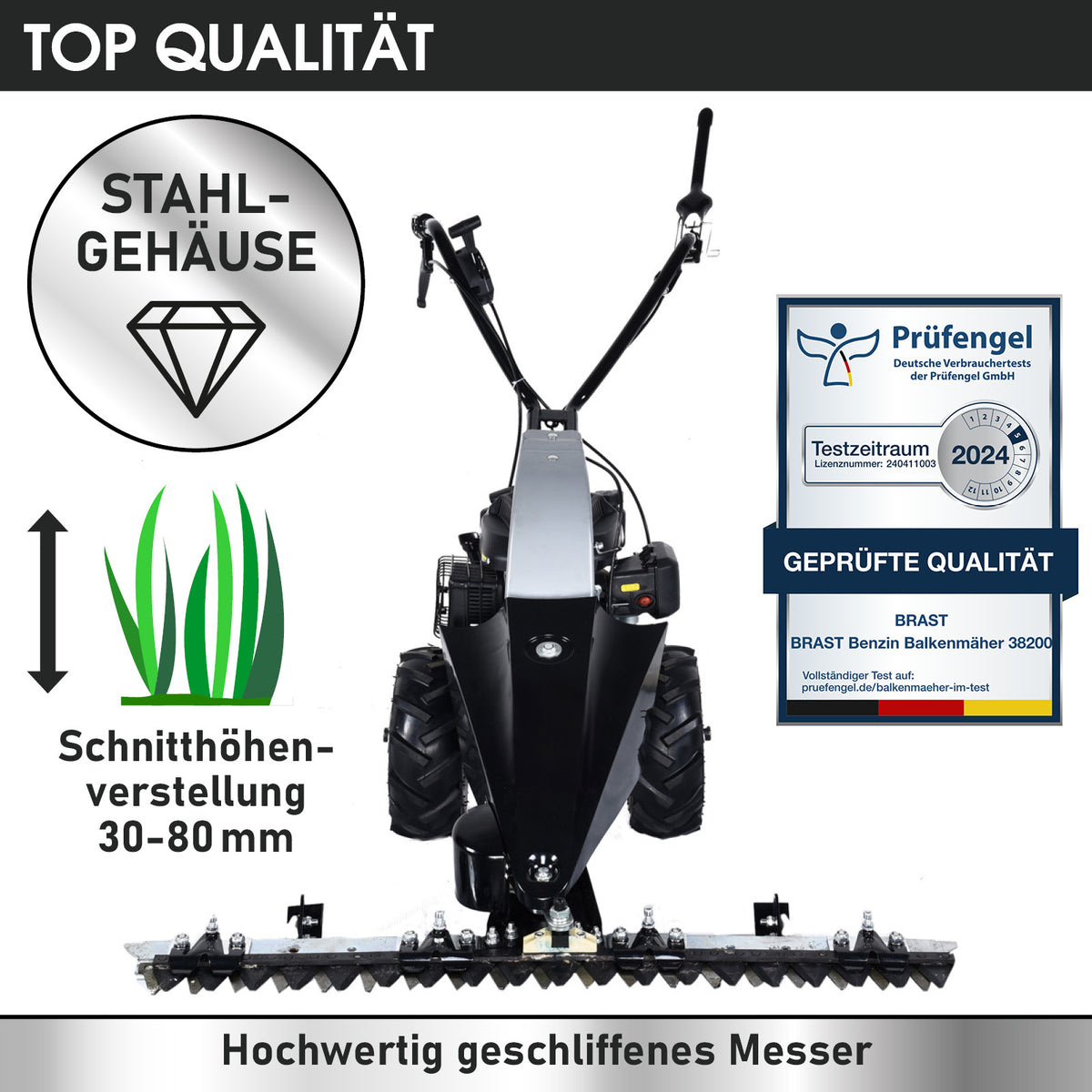 BRAST Benzin Balkenmäher 38200
