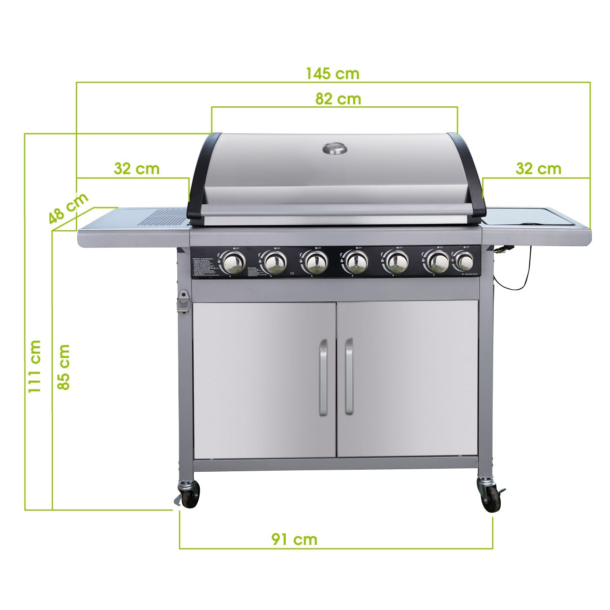 BRAST Gasgrill 7000 (6+1)