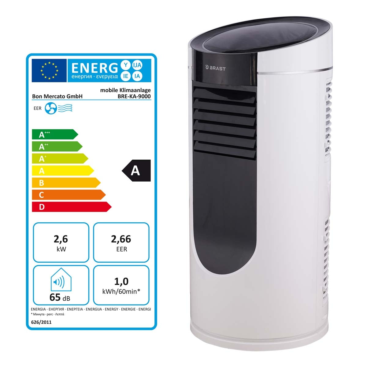 BRAST mobile Klimaanlage 9000