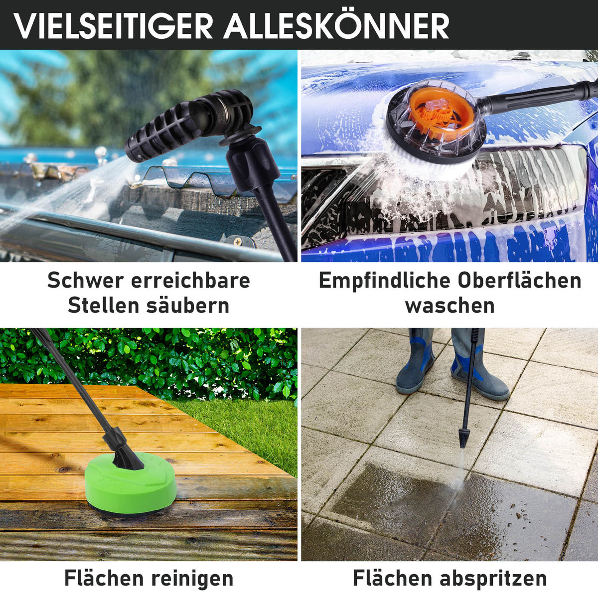 BRAST Hochdruckreiniger 2400 Watt 180bar Arbeitsdruck