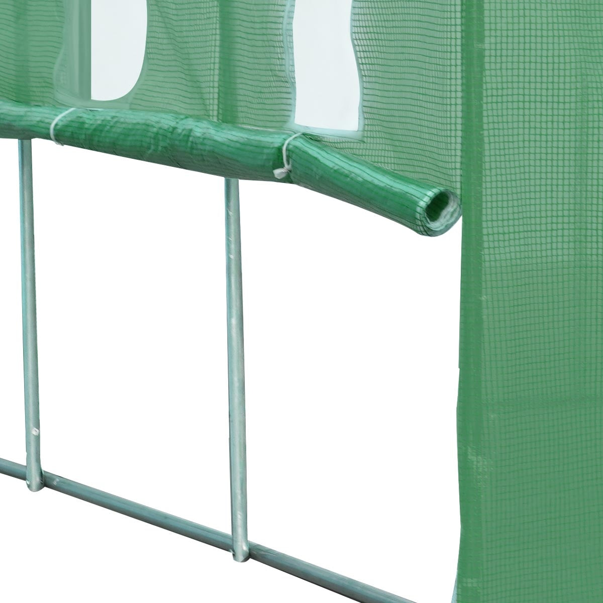 Folien-Gewächshaus 2x3m, rollbar inkl. Erdanker