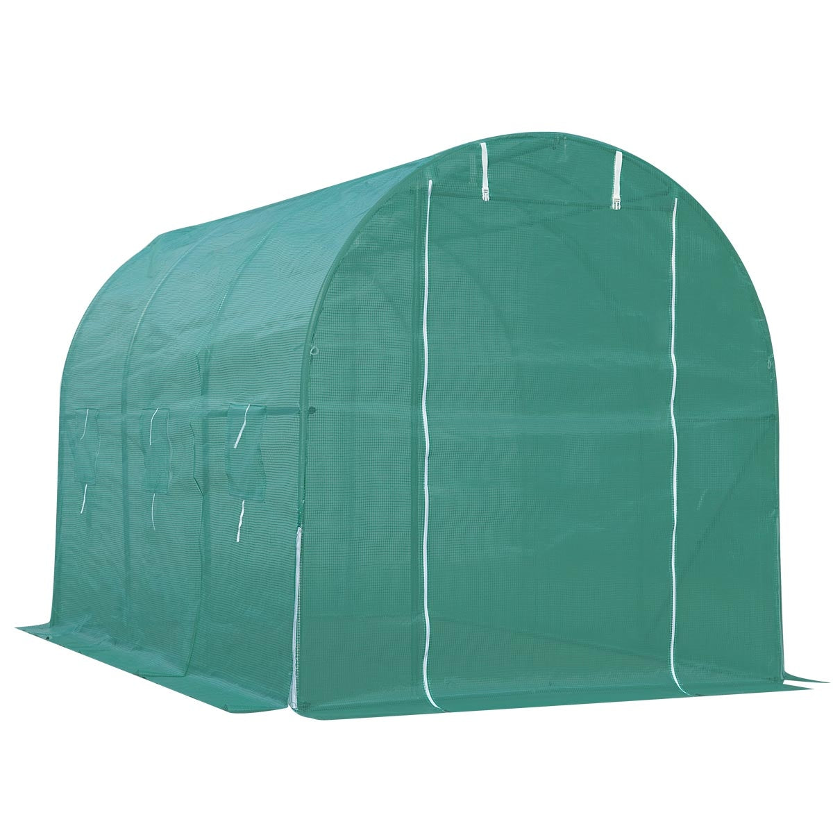 Folien-Gewächshaus 2x3m, rollbar inkl. Erdanker