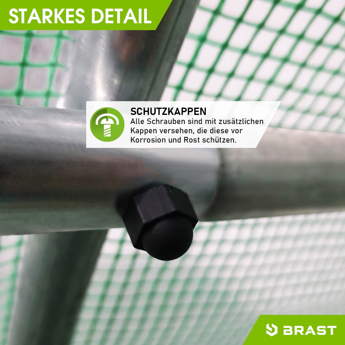 Folien-Gewächshaus 3x4m, rollbar inkl. Erdanker