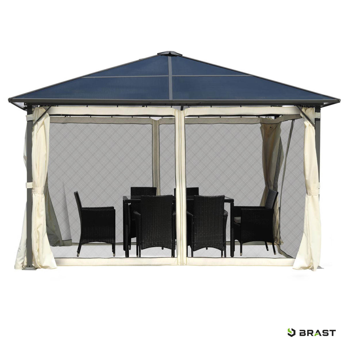 Alu-Pavillon Summerdream 3x3m beige