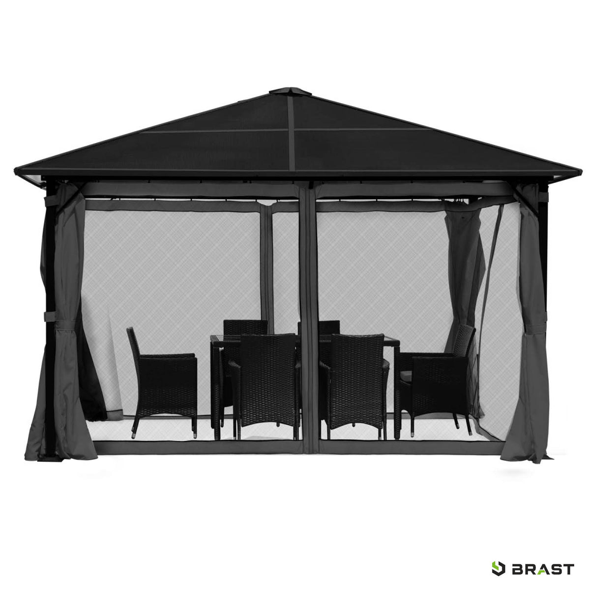 Alu-Pavillon Summerdream 3x3m grau