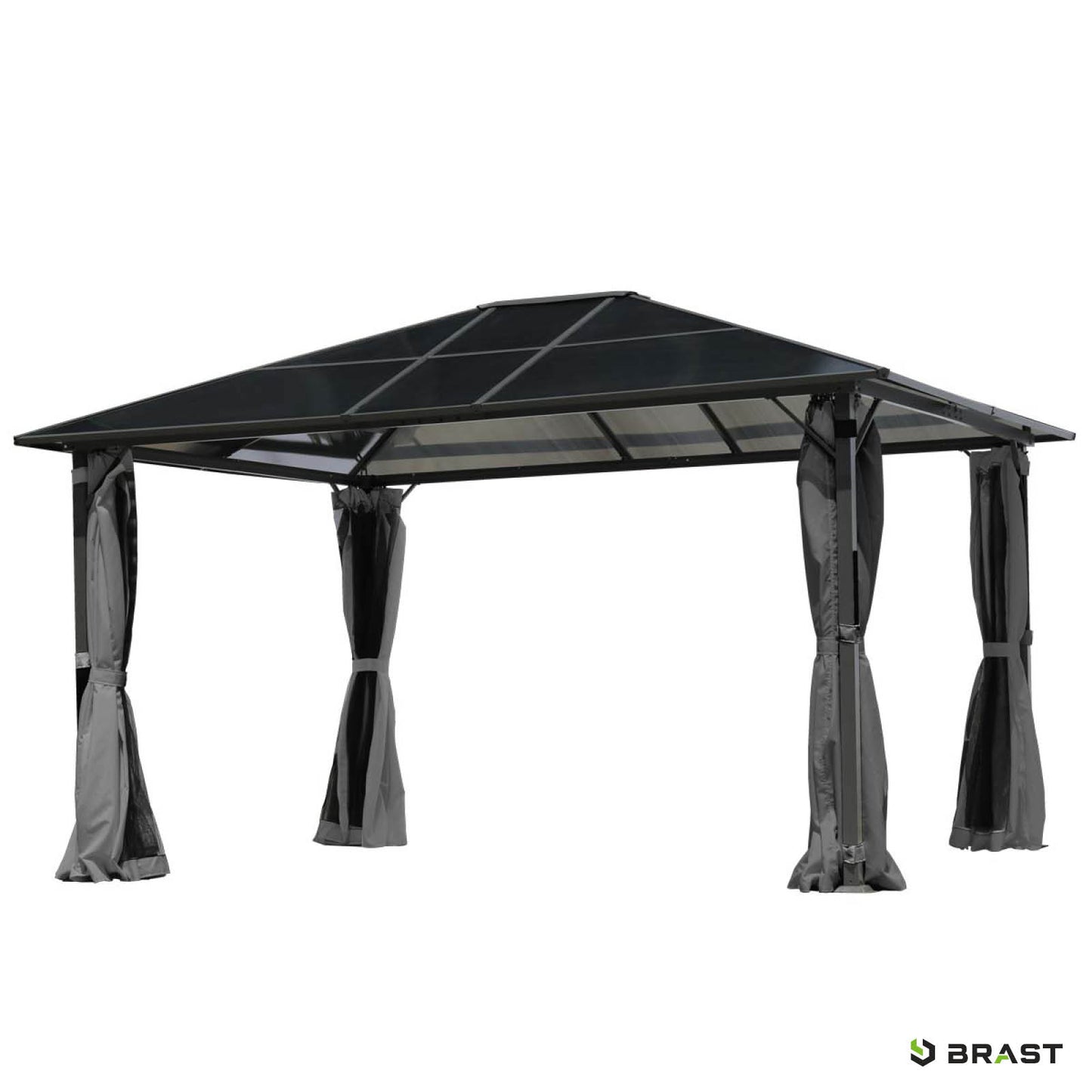 Alu-Pavillon Premium 3x4m grau