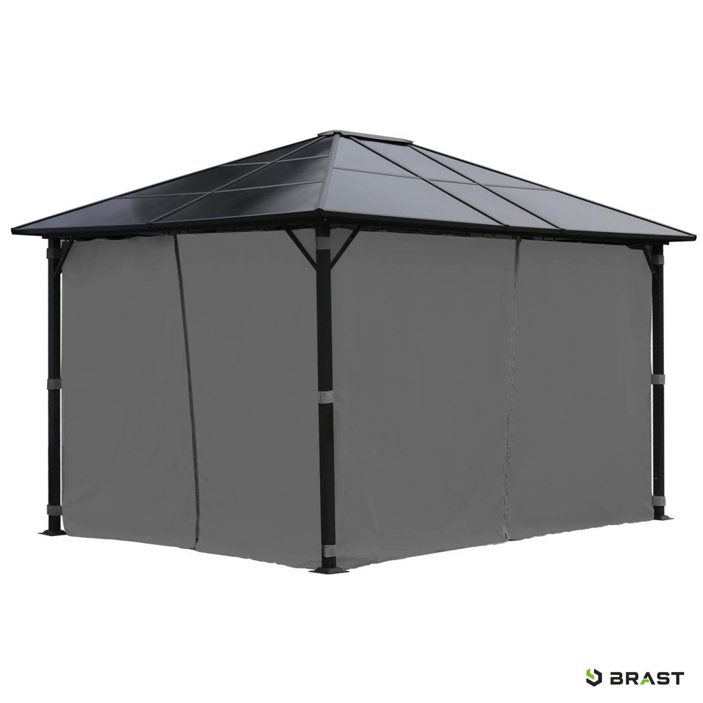 Alu-Pavillon Premium 3x4m grau