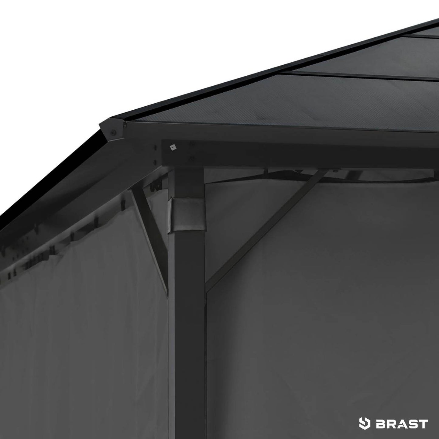 Alu-Pavillon Premium 3x4m grau