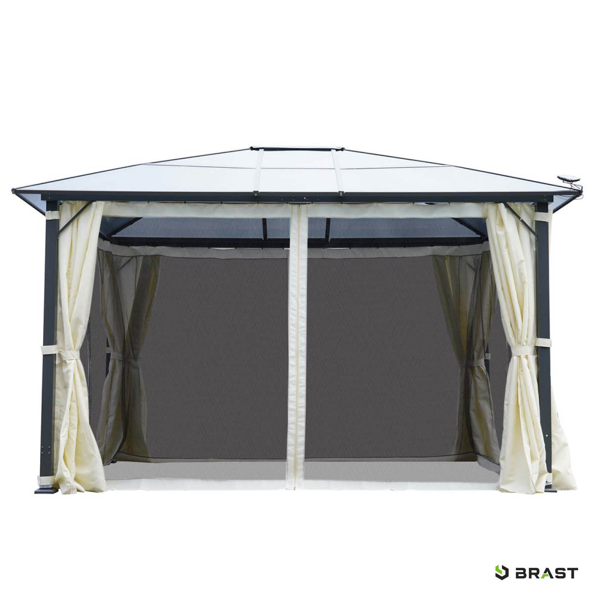 Alu-Pavillon Premium 3x4m beige
