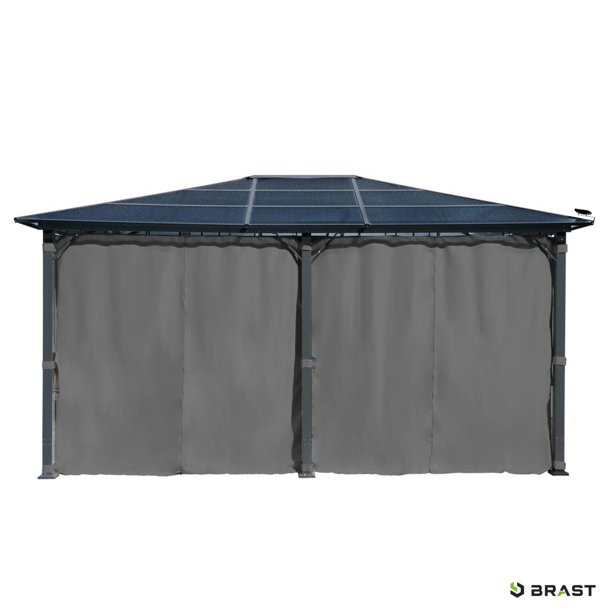 Alu-Pavillon Premium 3,6x4,8m grau