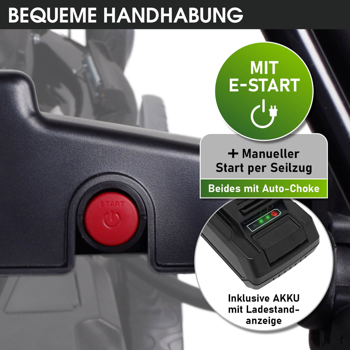 BRAST Benzin Rasenmäher 18224 ESTART