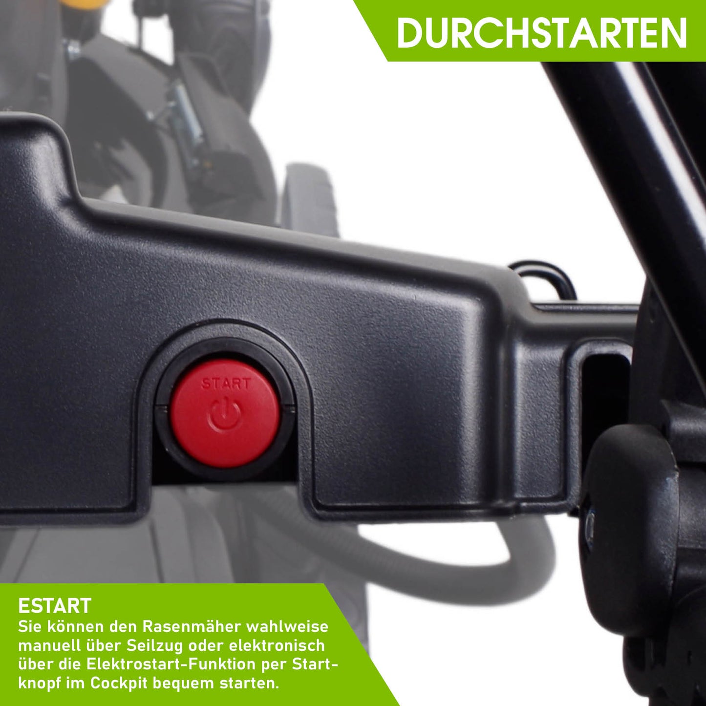 BRAST Benzin Rasenmäher 18224 ESTART PREMIUM