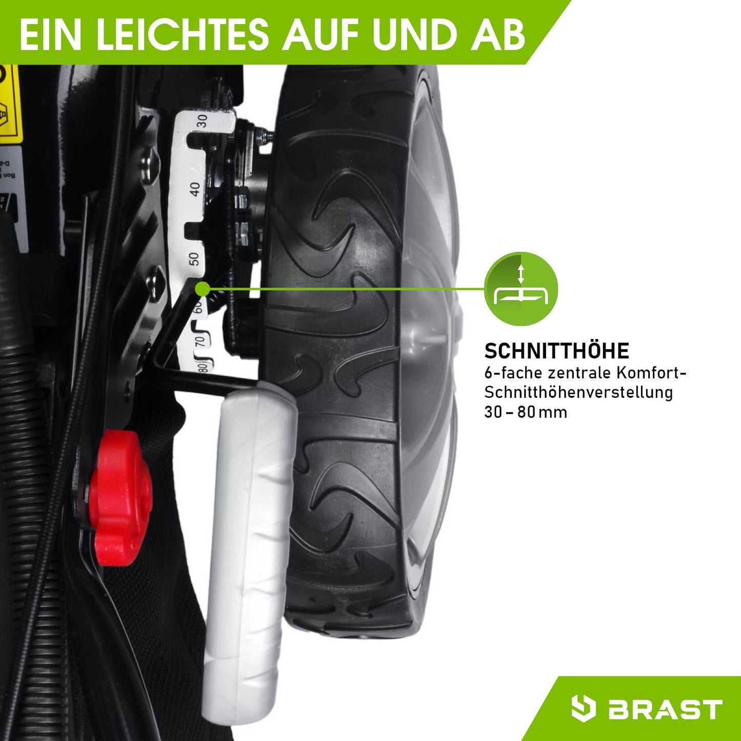 BRAST Benzin Rasenmäher 18224 ESTART PREMIUM