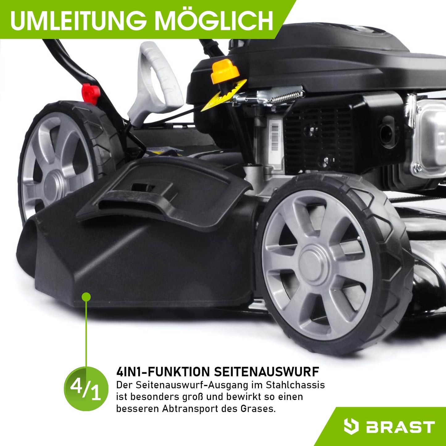 BRAST Benzin Rasenmäher 21224 POWER