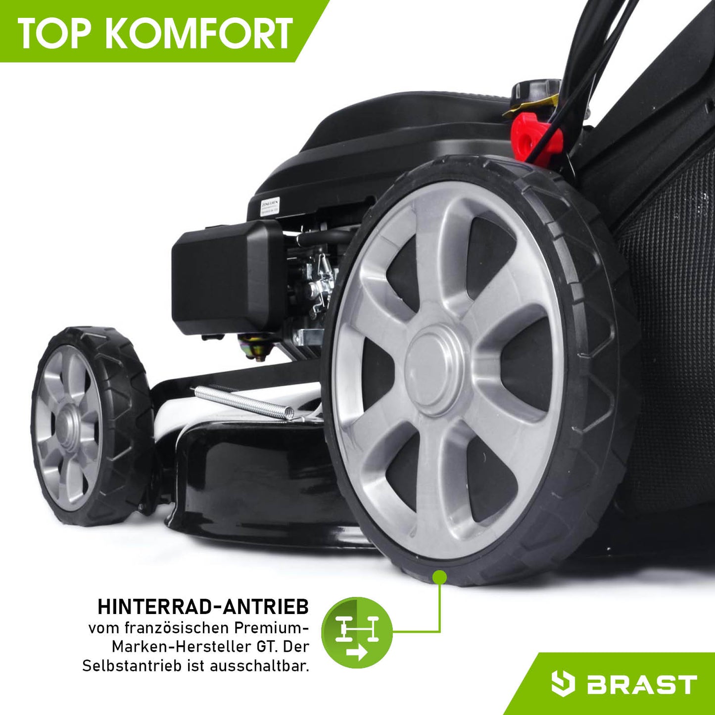 BRAST Benzin Rasenmäher 21224 POWER